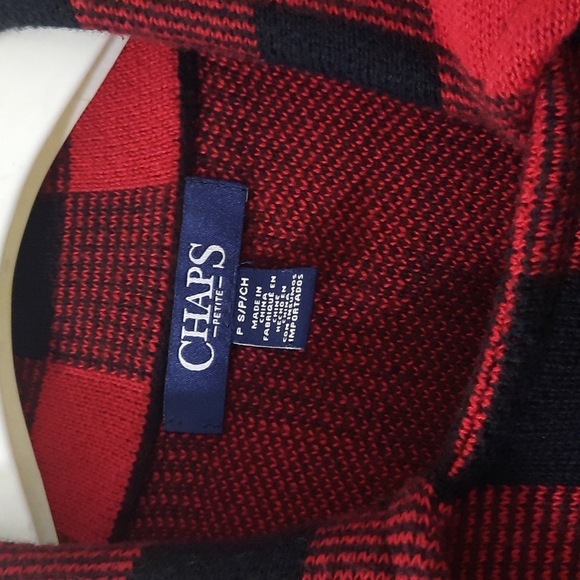 Chaps blazer size s red and black zipper on the side - Picture 3 of 3